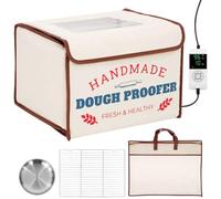 InnovifyHub Boîte à pain avec chauffage, résistance à la pâte à température constante de 10 à 54,4 °C, chauffage à 3 côtés et minuterie de 24 h, boîte de fermentation pliable pour entrée de levain