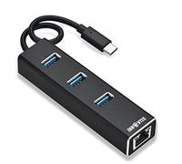 InnovTec concentrateur USB c 3.0 Bureau avec 3 Ports USB 1 Port Ethernet réseau multiprise Adaptateur Transfert de données Rapide multimédia