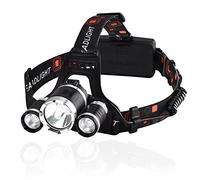 InnovTec Lampe frontale rechargeable puissante course à pied travaux chantier vélo 4 modes chargement USB lumière LED nuit