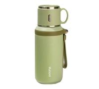 InnovTec Mug isotherme 600 ml vert - doublure acier inoxydable - gobelet isotherme sous vide avec poignée - gobelet portable