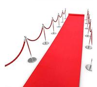 InnovTec Tapis De Cérémonie, 15m x 1m Tapis de décoration Antidérapant Absorption De l'eau Jetable Tapis Rouges pour Étape Exposition Mariage,Tapis de Cérémonie,Agasin, Événements et Fêtes, Cinéma