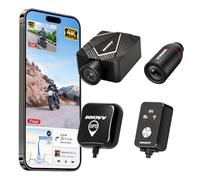 INNOVV K5 Caméra de tableau de bord avant et arrière 4K UHD + 1080p, étanche IP67 avec GPS, vision nocturne, 5 GWi-Fi plus rapide, mode stationnement 24h, enregistrement en boucle, prise en charge 512