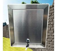 Innovz Trappe de Visite Porte D'accès Extérieure Étanche en Acier Inoxydable, Panneau D'accès Verrouillable pour Vide Sanitaire, Porte de Grenier Murale/Plafonnière(70x85cm/28x33in)