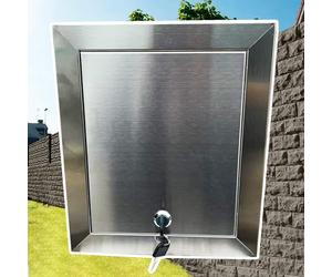 Innovz Trappe de Visite Porte D'accès Extérieure Étanche en Acier Inoxydable, Panneau D'accès Verrouillable pour Vide Sanitaire, Porte de Grenier Murale/Plafonnière(60x60cm/24x24in)