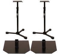 Innox IVA MON-05 + IVA MON-06 pieds pour enceintes de monitoring + plaque adaptateur