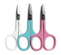 Innoxa Expert Accessoires Bébé Ciseaux à Ongles Bout Rond Bleu Inox 9,2cm