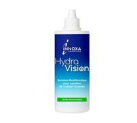 INNOXA Laboratoires - Solution pour Lentilles de Contact Souples - Acide Hyaluronique - Nettoyant, Désinfectant, Humidifiant - Yeux sensibles - Étui à Lentilles inclus - 360 ml