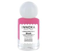 Vernis à Ongles Blush Rose Velour 10ml - Soin 2 en 1 Réparateur & Fortifiant | INNOXA Paris 1920 - Teinte Rose Veloutée Naturelle pour Ongles Sensibles