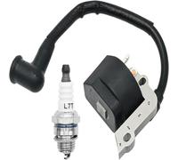 InnoYiensi Bobine d'allumage haute tension compatible avec / remplacement pour FC55 FS38 FS45 FS55 HL45 HS45 avec bougie d'allumage (FS38 FS45 FS55)