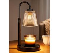 Innqoo Lampe chauffe-bougie avec minuteur, à intensité variable pour bougies en pot, hauteur réglable, cadeau d'anniversaire pour femme, maman, cadeau de pendaison de crémaillère, décoration