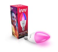 innr Ampoule Connectée E14, White & Colour, pour Hue* et hubs Zigbee | LED Lampe, Bougie, Blanc et Couleur, 16 Millions de Couleurs, RGB Lampe, 500 lumens, Intensité Variable