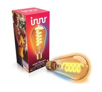 Innr Ampoule Connectée E27, Blanc Chaud à Froid, pour Hue* et hubs Zigbee | LED Filament Lampe, Edison ST64, 1800K-6500K, 610 lumens, Intensité Variable
