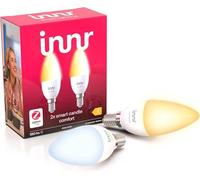 innr Ampoule Connectée Zigbee E14 Bougie, Fonctionne avec Hue* et Alexa (Pont Requis), Ampoule Blanc Chaud à Froid, LED Lampe, Intensité Variable, 550 lumens - 2 Pack