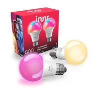 innr Ampoule Connectée Zigbee E27, Fonctionne avec Hue* et Alexa (Pont Requis), Blanc et Couleur, Ampoule RGB, LED Lampe, Intensité Variable, 880 lumens - Lot de 2