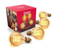 innr Ampoule Connectée Zigbee E27, Fonctionne avec Hue* et Alexa (Pont Requis), Filament Lampe, Blanc Chaud, Ampoules LED, Intensité Variable, 550 lumens - 4 Pièces