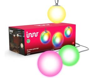 innr Globe Lampe Exterieur Connectée, Zigbee, fonctionne avec Hue* et Alexa (Pont Requis), Blanc et Couleur, Éclairage pour Chemins, Lampadaire LED, Luminaire Terrasse, Ensemble Complet - Lot de 3