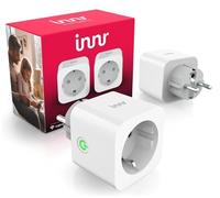 Innr Prise Connectée, 16A, pour Hue* et hubs Zigbee, 2-pack | Smart Plug, avec Contrôle de l'énergie, Répéteur Zigbee