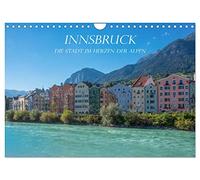 Innsbruck - Die Stadt im Herzen der Alpen (Wandkalender 2026 DIN A4 quer), CALVENDO Monatskalender: Die pulsierende Hauptstadt inmitten der Alpen in Tirol
