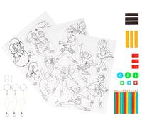 INNSPIRO 33 accessoires et 3 feuilles A4 'Kit plastique magique thématique 3 en 1 pré-designs'. Ballerines et autres travaux manuels pour enfants