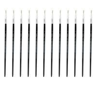 INNSPIRO Boîte de 12 pinceaux à Poils Ronds à Manche Court nº0