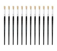 INNSPIRO Boîte de 12 pinceaux à Poils Ronds à Manche Court nº10