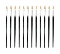 INNSPIRO Boîte de 12 pinceaux en Poils Plats à Manche Court nº08
