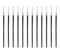 INNSPIRO Boîte de 12 pinceaux en Poils Ronds à Manche Court nº02