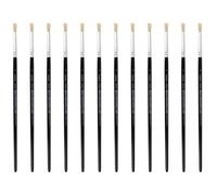 INNSPIRO Boîte de 12 pinceaux en Poils Ronds à Manche Court nº04