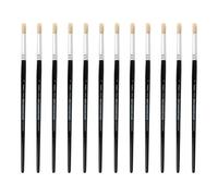 INNSPIRO Boîte de 12 pinceaux en Poils Ronds à Manche Court nº08