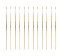 INNSPIRO Boîte de 12 pinceaux en Poils Ronds à Manche Long nº06