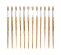 INNSPIRO Boîte de 12 pinceaux en Poils Ronds à Manche Long nº20