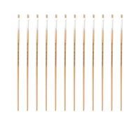 INNSPIRO Boîte de 12 pinceaux Poils Plats Manche Long nº04