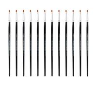 INNSPIRO Boîte de 12 pinceaux synthétiques Plats nº0