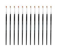 INNSPIRO Boîte de 12 pinceaux synthétiques Plats nº02