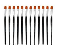 INNSPIRO Boîte de 12 pinceaux synthétiques Plats nº18