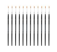 INNSPIRO Boîte de 12 pinceaux synthétiques Ronds nº0