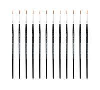 INNSPIRO Boîte de 12 pinceaux synthétiques Ronds nº02