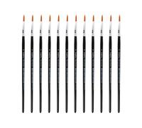 INNSPIRO Boîte de 12 pinceaux synthétiques Ronds nº08