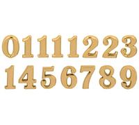 INNSPIRO Chiffres Arabes en Plastique adhésifs, doré, 25 mm