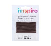 INNSPIRO Cordon Coton ciré Fin Marron Moyen 2 mm 5 mètres