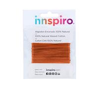 INNSPIRO Cordon Coton ciré Fin Orange 2 mm 5 m