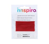 INNSPIRO Cordon Coton ciré Fin Rouge 2,0 mm. 5 m.