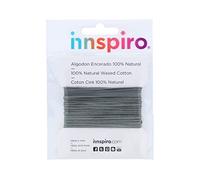 INNSPIRO Cordon Coton ciré Fin Vert Gris 2,0 mm. 5 m.