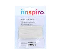 INNSPIRO Cordon en Cuir Naturel Blanc 2,0 mm. 5 m.