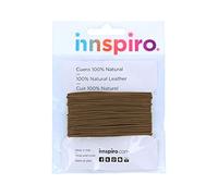 INNSPIRO Cordon en Cuir Naturel Marron 1,0 mm. 5 m.