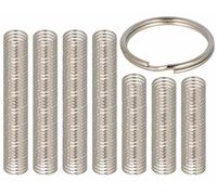 INNSPIRO Double anneau pour porte-clés métallique argenté diamètre 30 mm (26 mm) 240u.