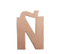 INNSPIRO Lettre Ñ Papier mâché Plat Hauteur 12 cm. épaisseur 0,5 cm, travaux manuels, activités créatives et Cadeaux, pour Personnaliser et décorer.