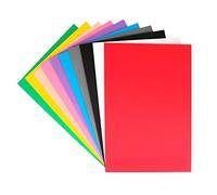 INNSPIRO Lot de 10 feuilles en caoutchouc EVA Assortiment de couleurs 20 x 30 cm x 2 mm, 20 x 30 cm
