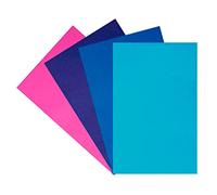 INNSPIRO Lot de 4 feuilles en caoutchouc EVA froid adhésifs 20 x 30 cm x 2 mm Assortiment de couleurs, 20 x 30 cm