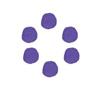 INNSPIRO Lot de 50 pompons en polypropylène lilas 25 mm. Idéal pour les travaux manuels avec les enfants, les décorations et les activités créatives